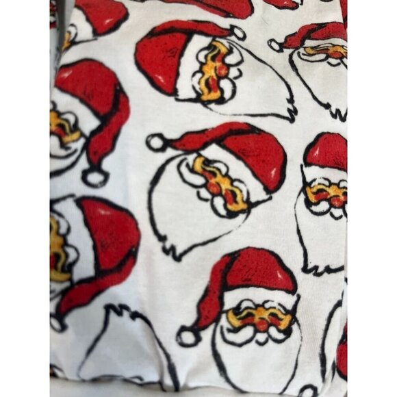 Sammy Nat Christmas Pajama Set 10 White Holiday Santa Festive Preppy Family 80s - Picture 4 of 10